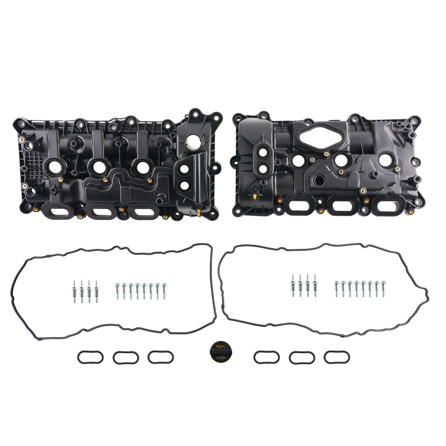 2* Valve Cover w/ Gasket compatible for Ford F-150 Expedition 3.5L V6 2017-2020 HL3Z-6582-G