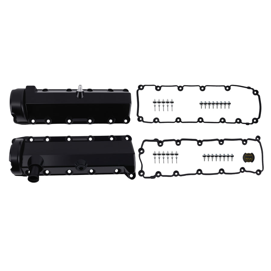 Aluminium Valve Cover Set compatible for Ford Lincoln 4.6L 5.4L V8 1997-2004 7C2Z6582A