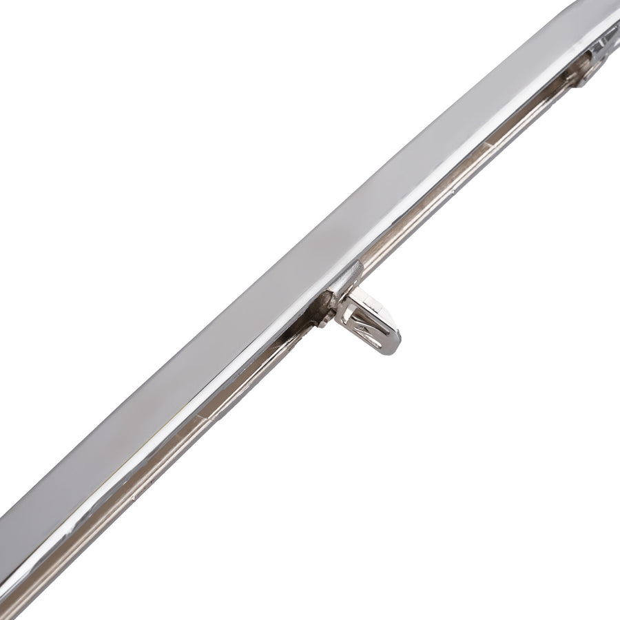 Bumper Chrome Lower Strip compatible for Nissan Kicks 2020-23 620725R60A Front Trim Silver