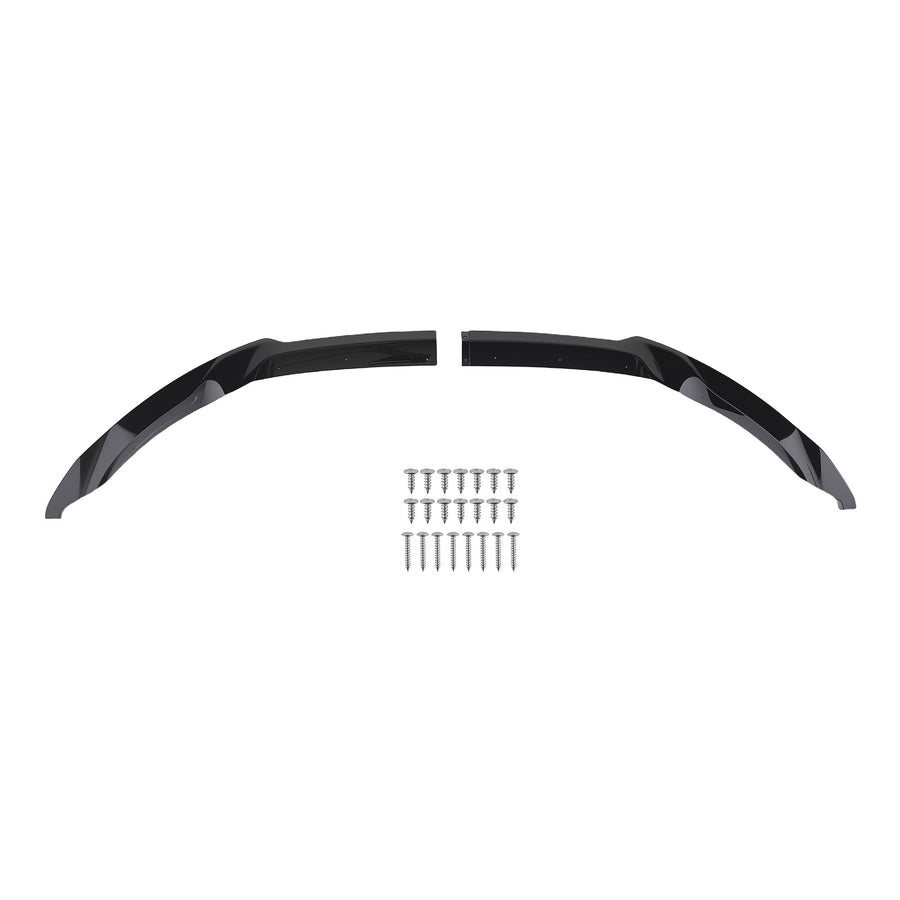 Front Bumper Lip Splitter CS Style Gloss Black Compatible For 2015-20 compatible for BMW F80 M3 F82 F83 M4