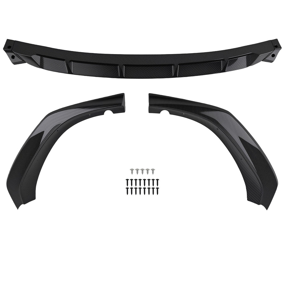 Carbon Look Front Lip compatible for BMW G30 G31 G38 5 Series M Sport 2017-2020 Bumper Kit