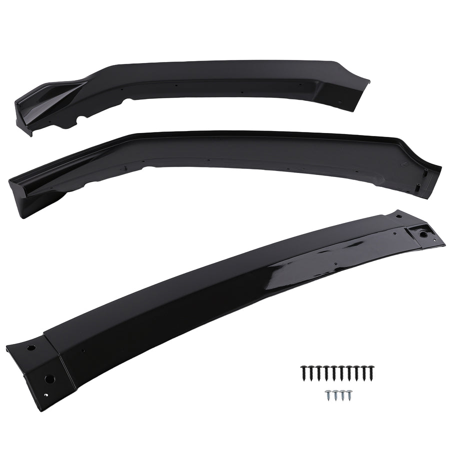 Front Bumper Cover compatible for Honda Civic SI/Hatchback 2017-2021 Black Plastic Guard