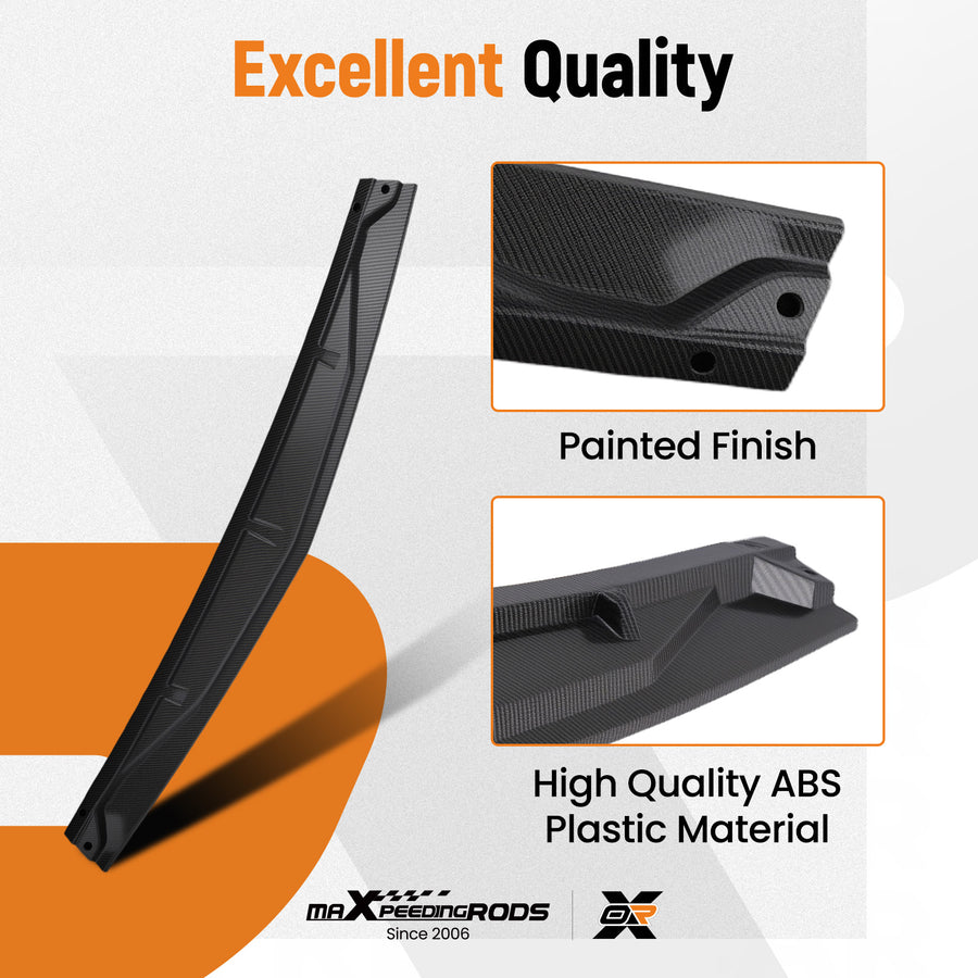 Aero Front Chin Spoiler compatible for Hyundai Sonata 2020-2023 Carbon Look Body Kit