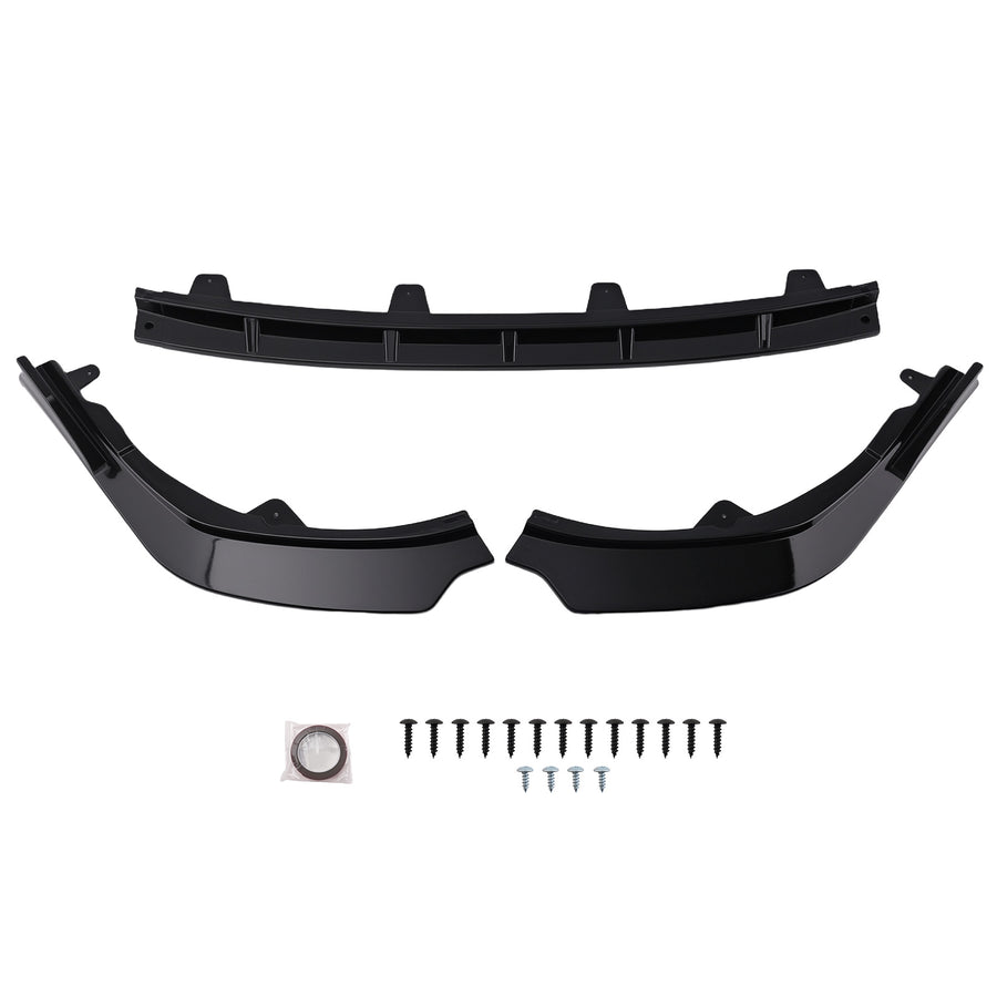 Gloss Black Front Body Kit compatible for Toyota Camry SE XSE 21-22 Bumper Lip Protection