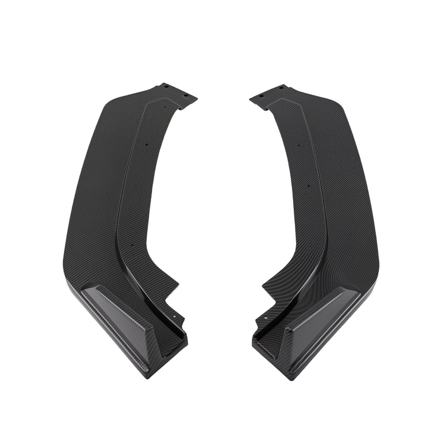 3PCS Front Kit Body Spoiler compatible for Infiniti Q60 2017-2022 Carbon Look Lower