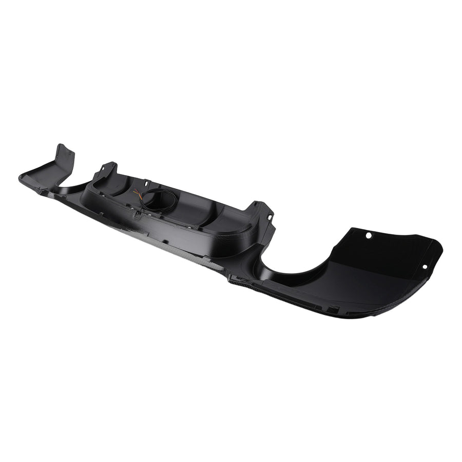 Rear Bumper Diffuser Lip w/LED Light compatible for BMW E92 E93 328i 335i M Sport 2007-2013