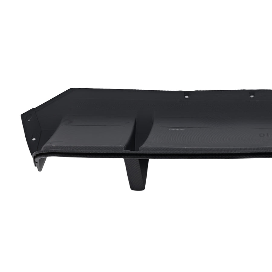 Rear Diffuser Bumper Lip Carbon Look For 11-16 compatible for BMW 5 Series F10 M Sport 535i