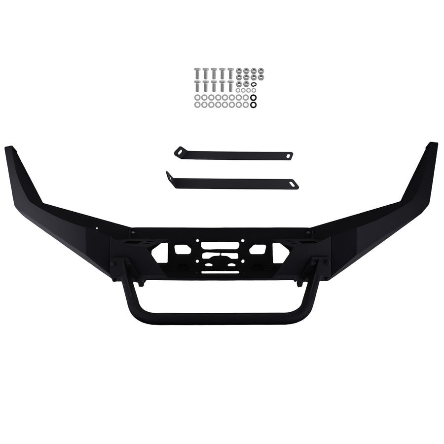 Black Front Bumper Assembly compatible for Ford F-250 F-350 F250 F350 Super Duty 1999-2004