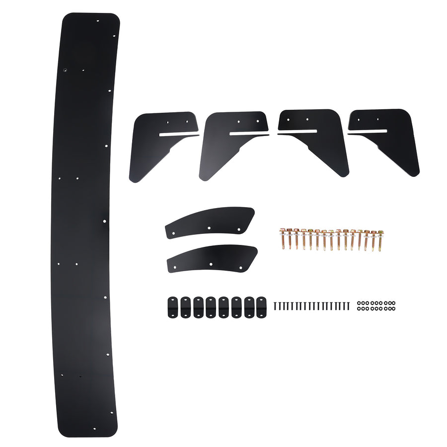Rear Diffuser Side Splitters compatible for VW Golf MK7 GTI 2013-2020 Black ABS Bumper Lip