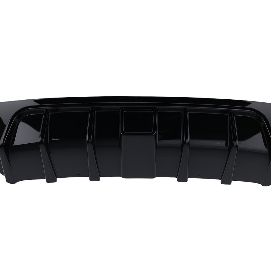 Glossy Black Rear Bumper Diffuser Lip W/ LED Light For 2018-22 2023 compatible for Infiniti Q50