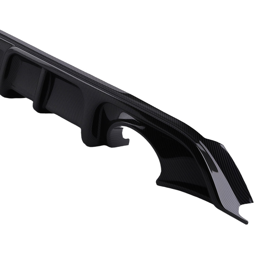 Carbon Fibre Rear Bumper Spoiler Diffuser LED W/Light compatible for Infiniti Q60 2017-2022