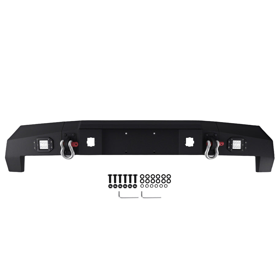 Heavy Duty Steel Rear Bumper compatible for Toyota Tacoma 05-15 Complete with Hardware
