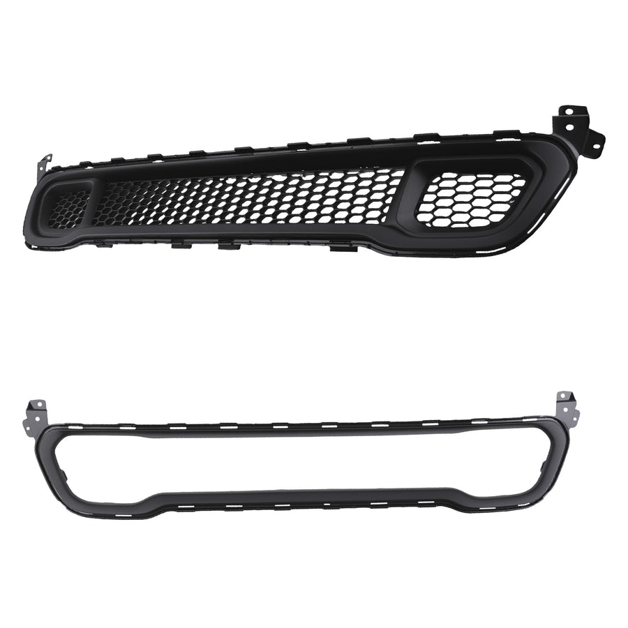 Front bumper Lower GrilleMolding Trim compatible for Jeep Cherokee 2014-18 68203216AA