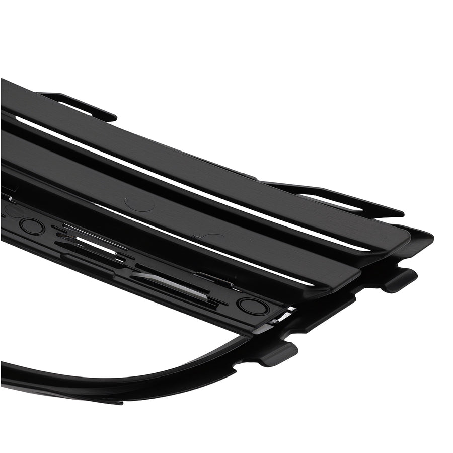 Black Front Grille Cover compatible for VW CC 2.0L 3.6L 2013-2017 3C8853677G 3pc Set
