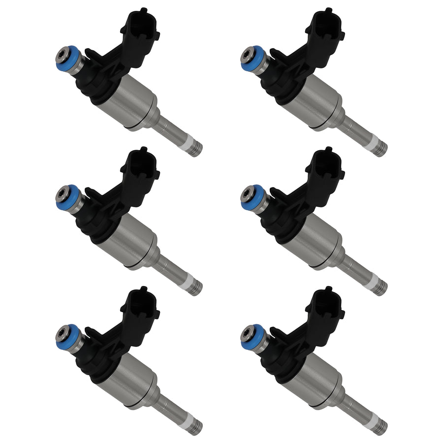 6X Fuel Injectors compatible for Buick Enclave Chevrolet Traverse compatible for GMC Acadia 3.6L V6 12-17
