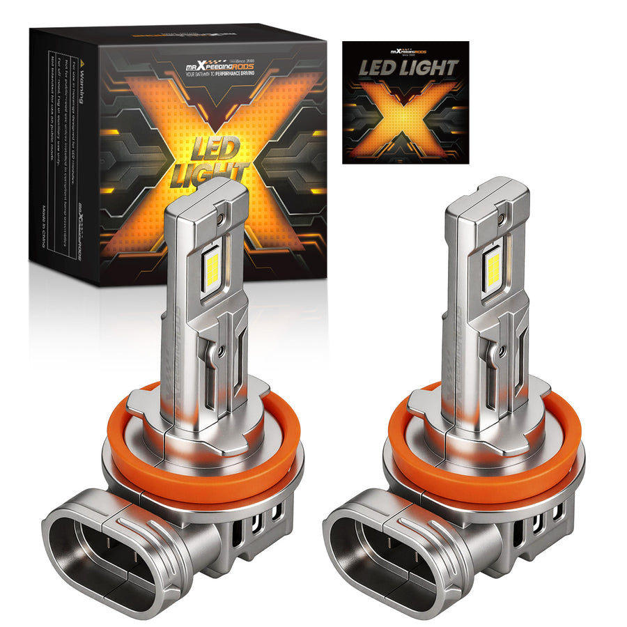 H11 LED Headlight Bulb Light Low Beam 6500K compatible for White PlugPlay for Pickup, Truck