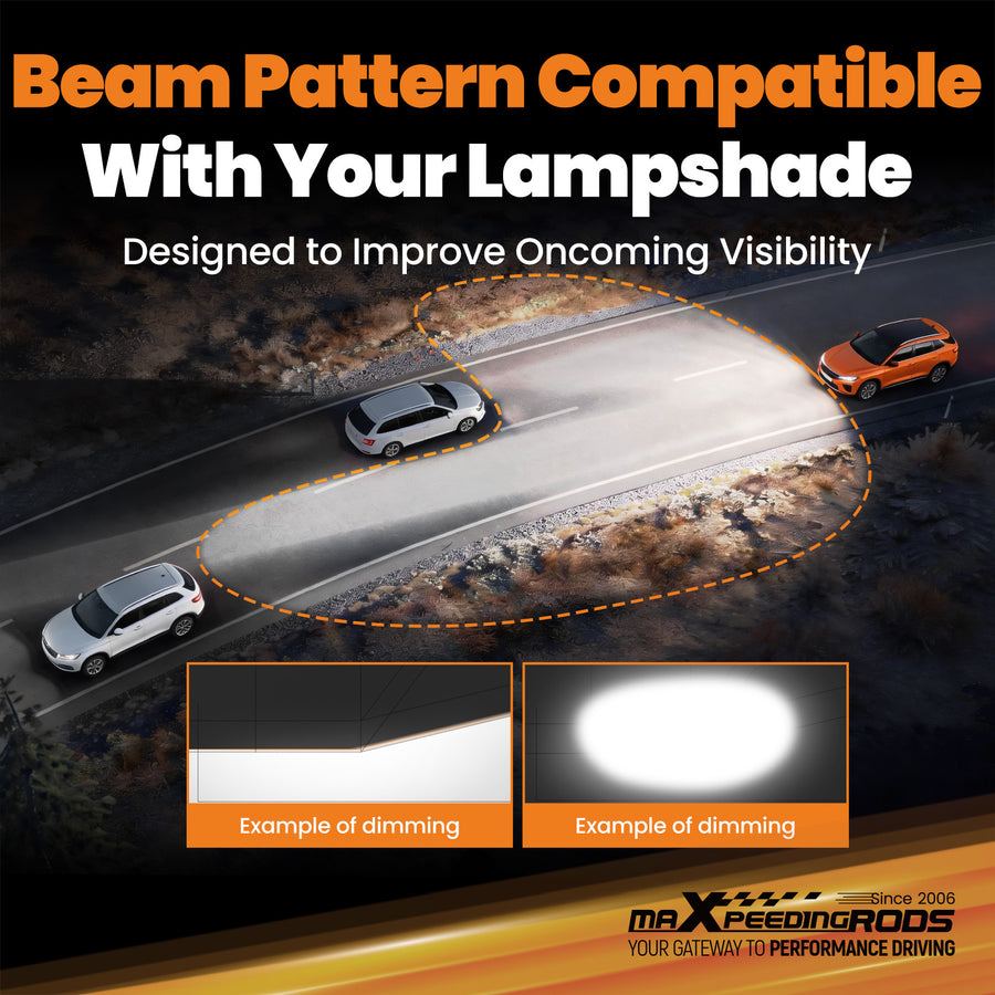 H11 LED Headlight Bulb Light Low Beam 6500K compatible for White PlugPlay for Pickup, Truck