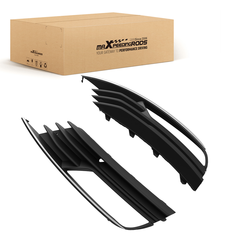 Left Right Front Bumper Fog Trim Cover compatible for Audi A3 Quattro Technik 2015-2016