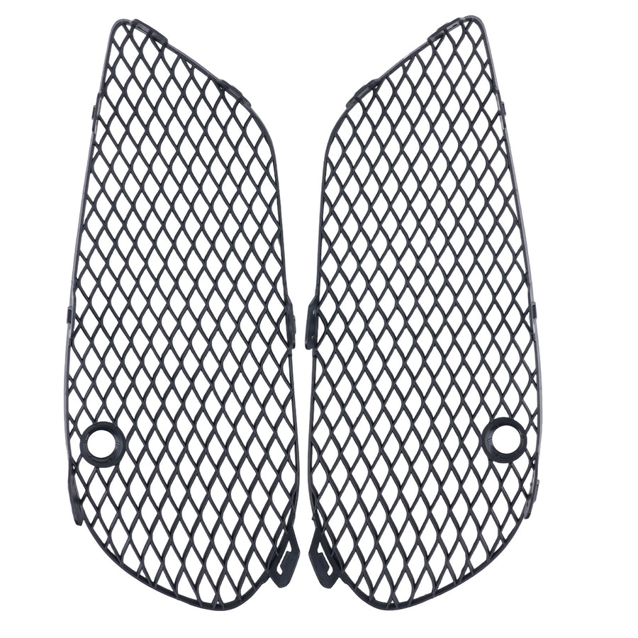 Front Bumper Fog Lamp Grille Cover Set compatible for Mercedes-Benz C-Class W205 2015-2018