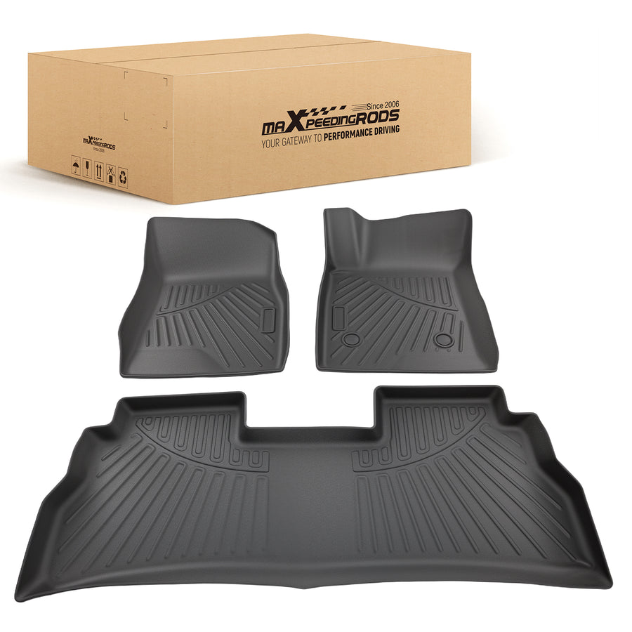 Carpet Floor Mats compatible for Chevrolet Trax/Compatible for Buick Envista 2024-2025 TPE Black Car Mat