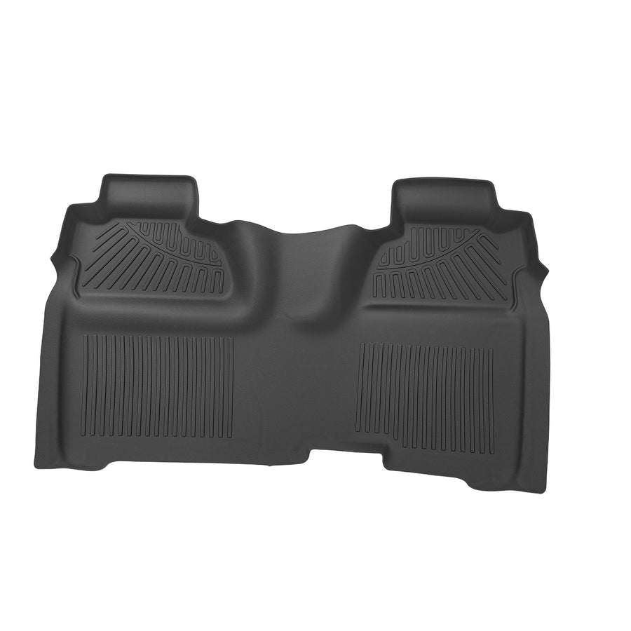 Car Carpet Floor Mats compatible for Chevrolet Silverado 1500/2500HD 2014-2018 Black TPE