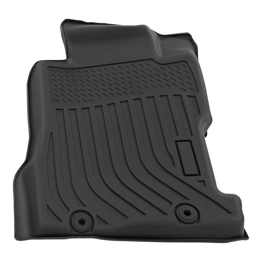 Anti-Slip TPE Carpet Floor Mats compatible for Honda Civic Coupe Sedan 2006-2011 Black
