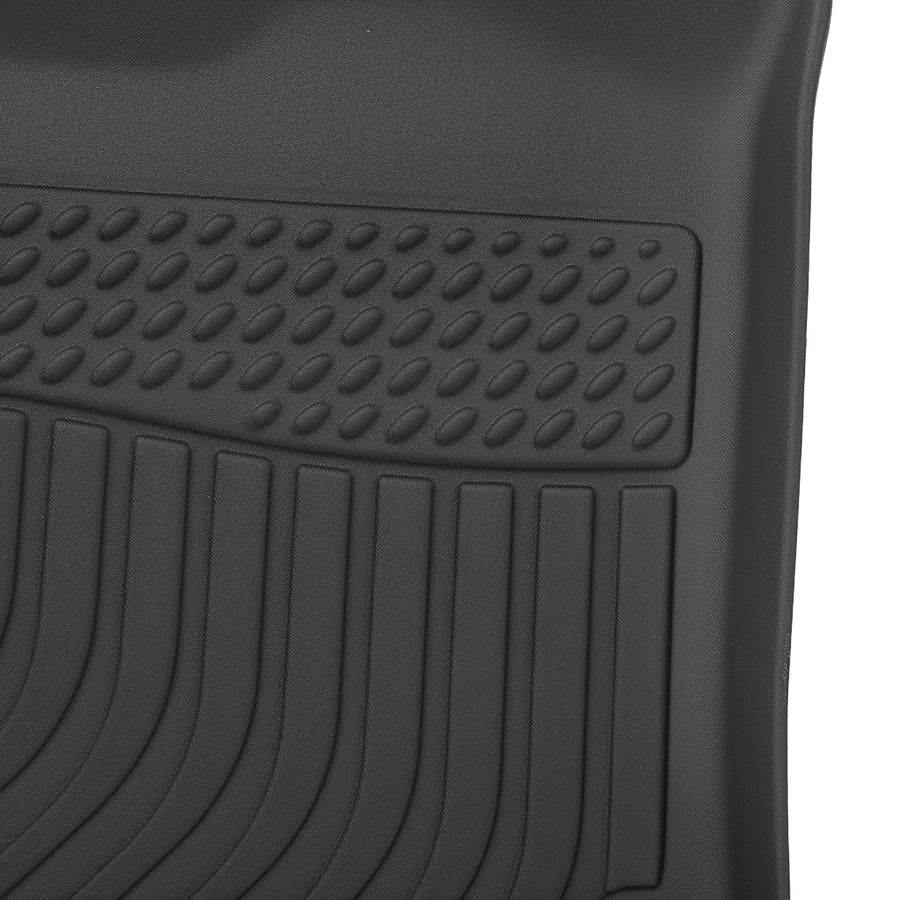 Black TPE Carpet Floor Mats compatible for Hyundai Kona 2018-2023 Waterproof FrontRear