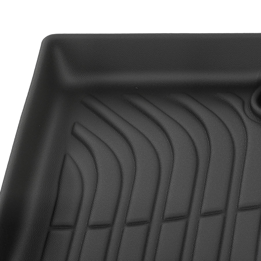 Black TPE Carpet Floor Mats compatible for Hyundai Kona 2018-2023 Waterproof FrontRear