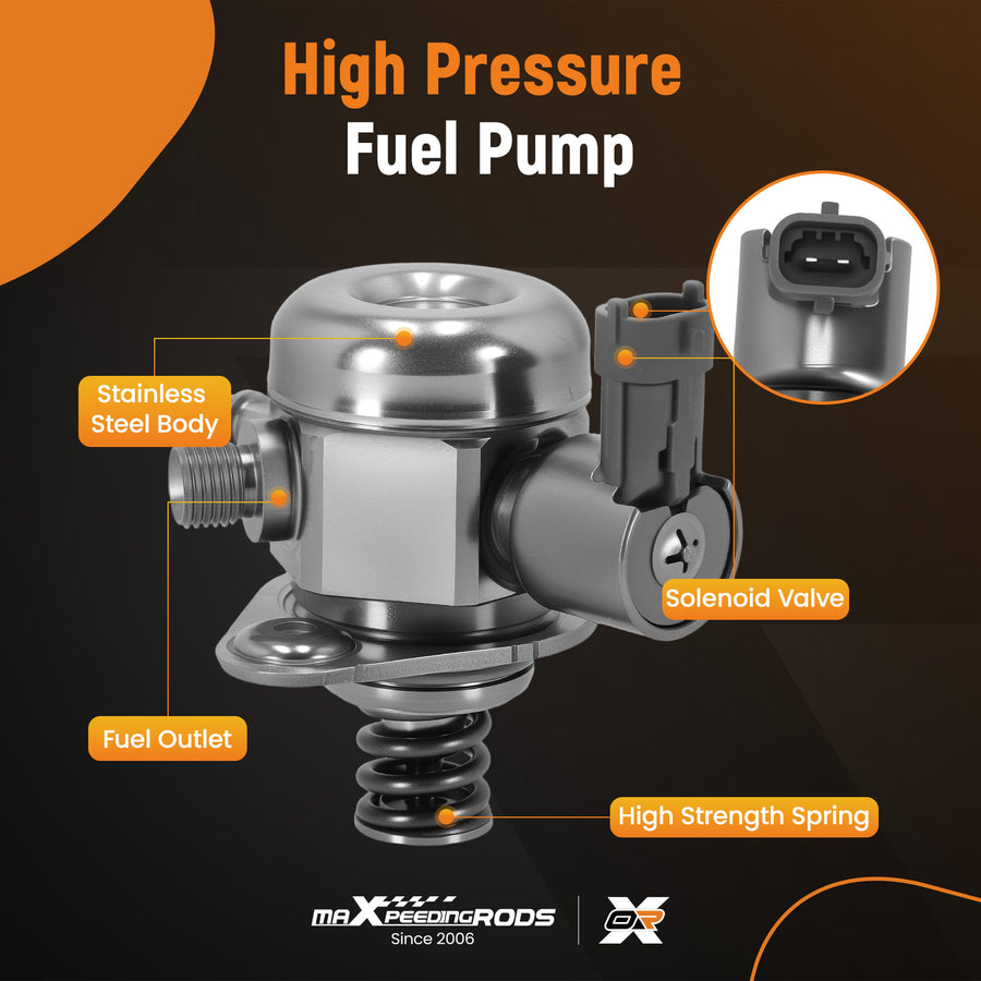 High Pressure Fuel Pump compatible for Ford Edge Escape Explorer Focus 2.0L 2012-2018
