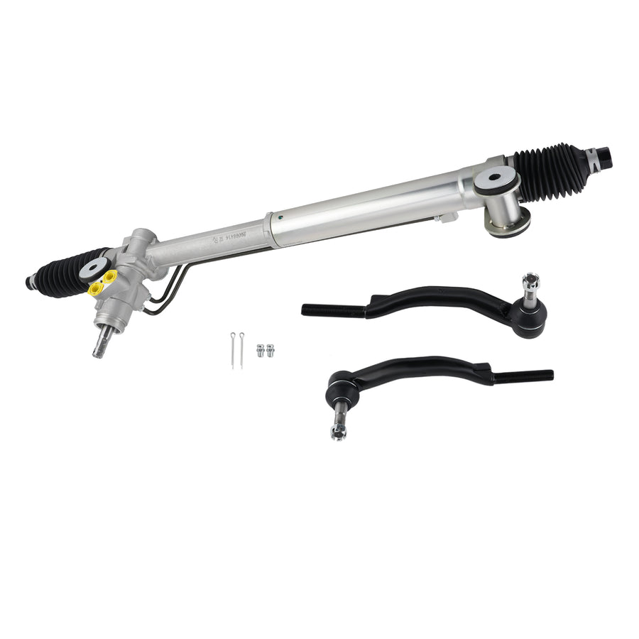Power Steering RackPinion + Outer Tie Rods compatible for Chevy Trailblazer compatible for Gmc Envoy