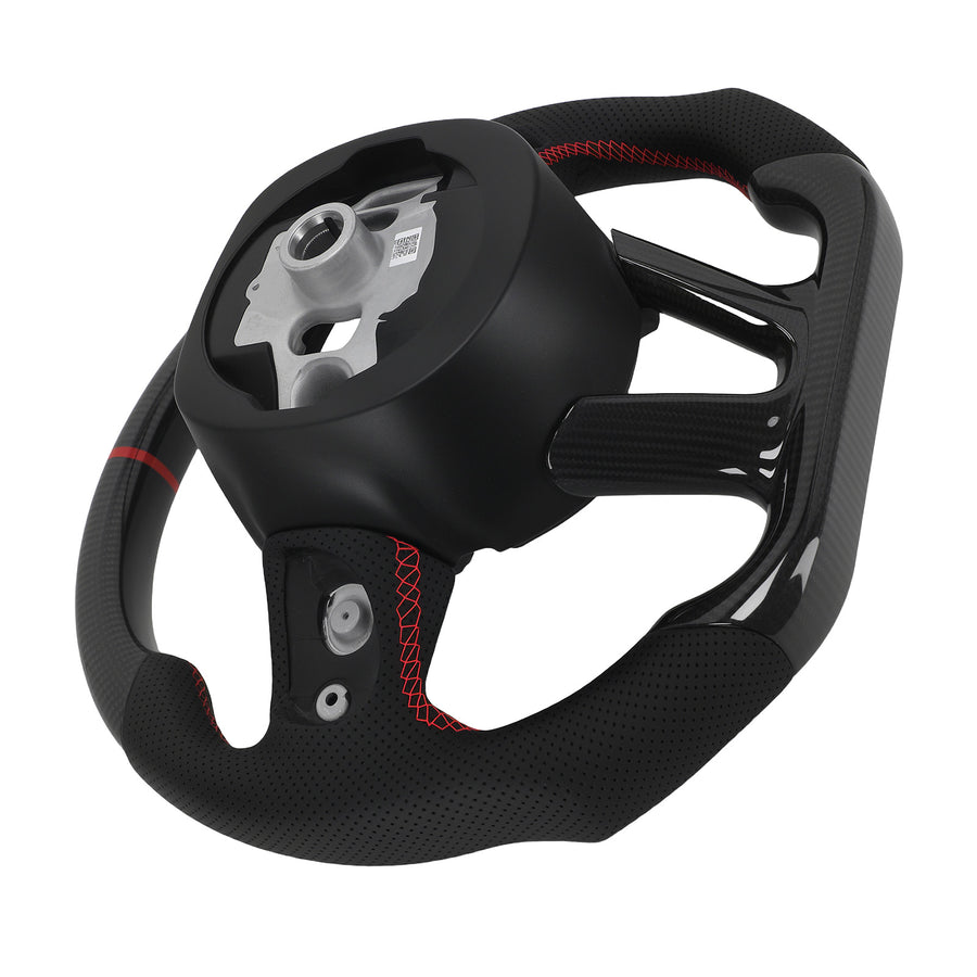 Real Carbon Fibre Steering Wheel compatible for Dodge Charger Challenger 2015-2025 new