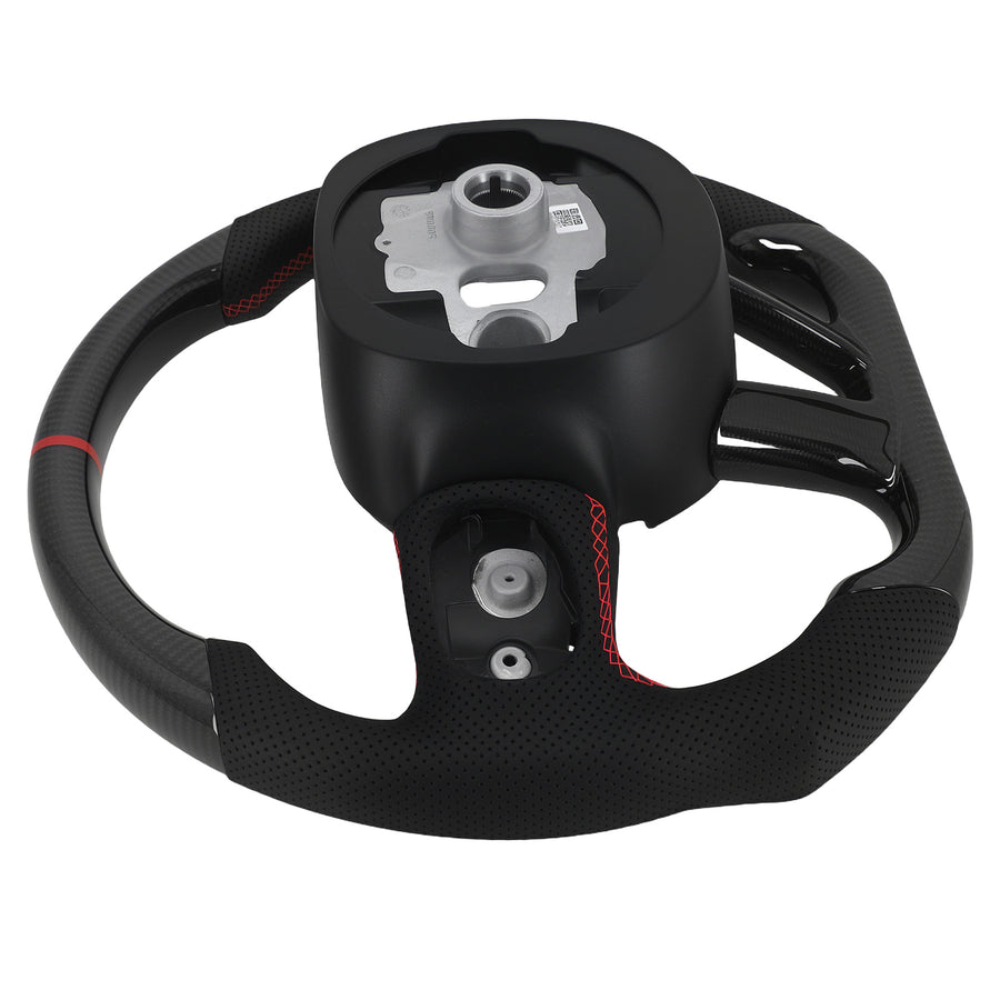 Real Carbon Fibre Steering Wheel compatible for Dodge Charger Challenger 2015-2025 new