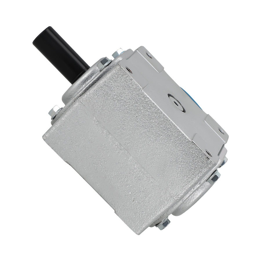 40 HP Right Angle Bevel Gearbox with 2 Keyed Shafts CW/CW 1:1 1800 Max RPM