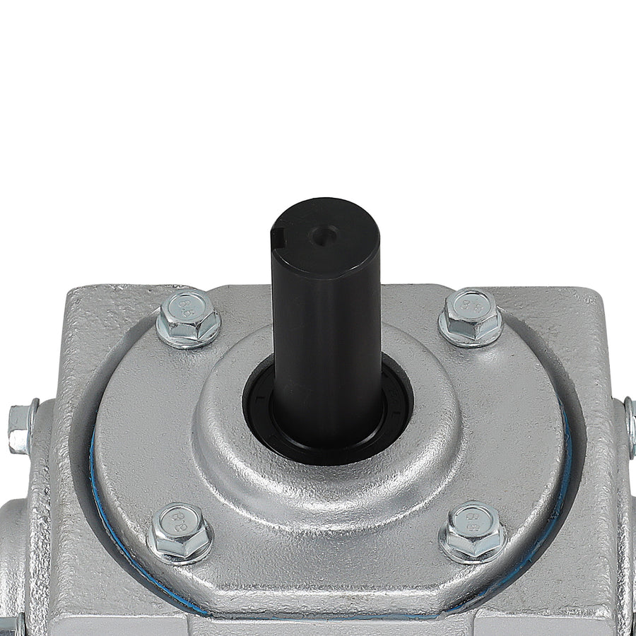 40 HP Right Angle Bevel Gearbox with 2 Keyed Shafts CW/CW 1:1 1800 Max RPM