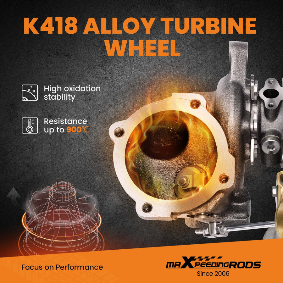 Turbo For Jetta compatible for Golf GTI Beetle 1.8T K03 compatible for VW Audi TT A3 1.8 Turbocharger
