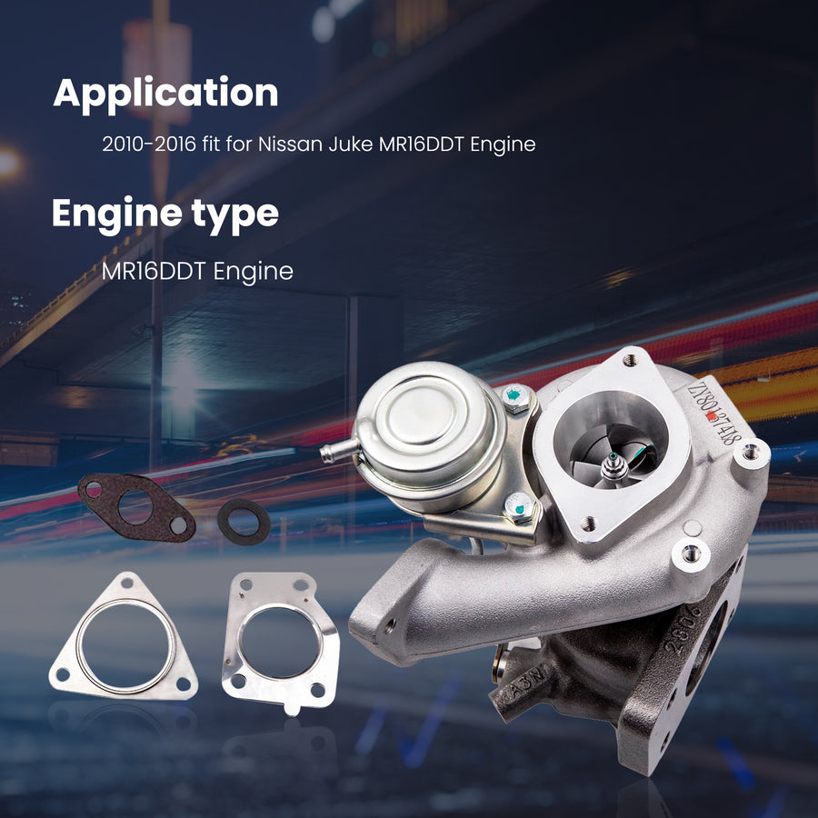 Turbo Compatible For Nissan Juke 1.6 MR16DDT Engine Turbocharger 14411-1KC1B 2011 2012-2017