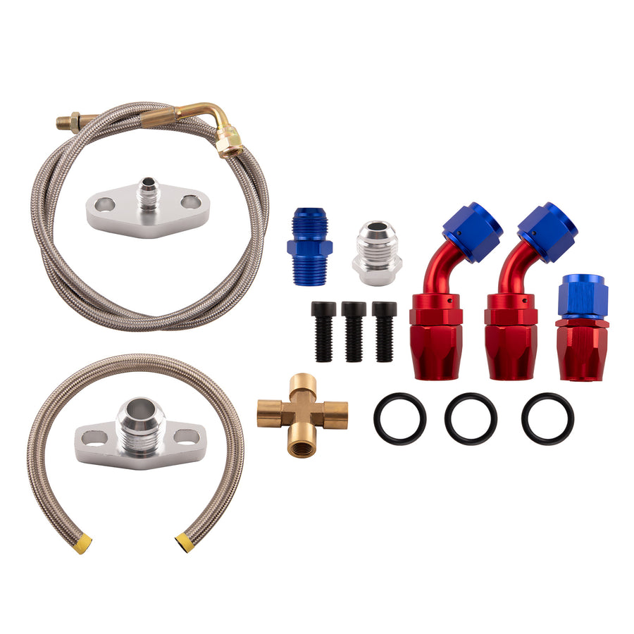 Universal Turbo Kit Perfect For 2.5-6.0L engine for GT35 GT3582 Turbo compatible for Charger
