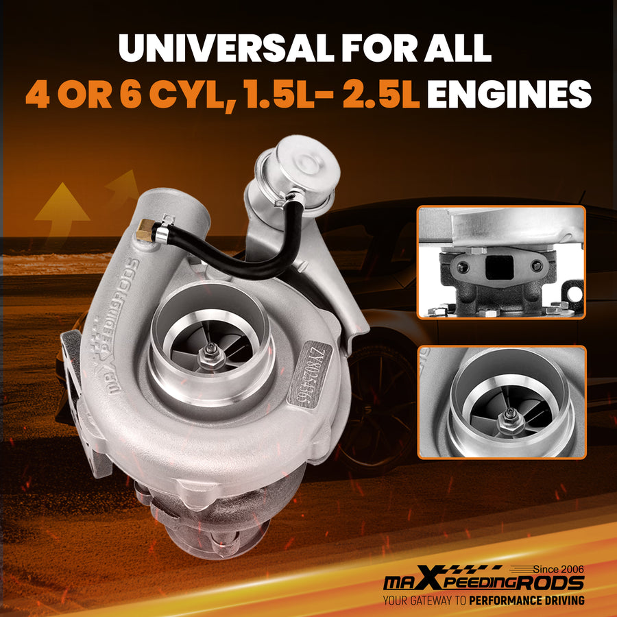 Turbo T04e Turbocharger Blow Off Valve BOV KIT for 1.5L-2.5L4 / 6 CYL