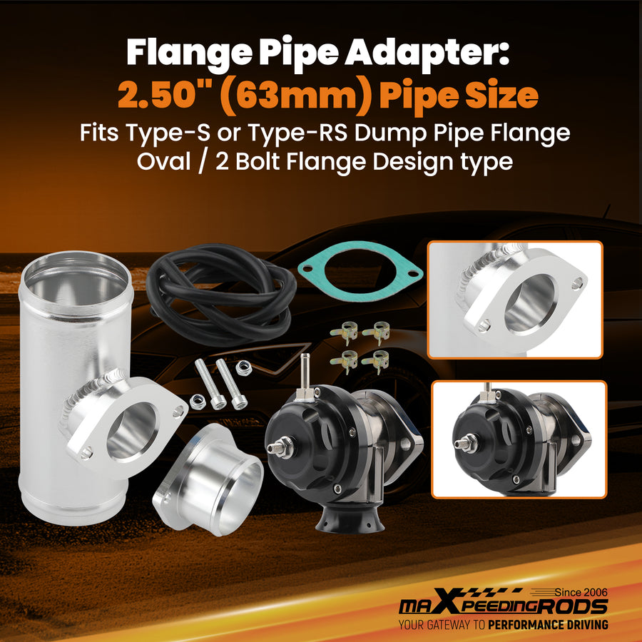 Turbo T04e Turbocharger Blow Off Valve BOV KIT for 1.5L-2.5L4 / 6 CYL