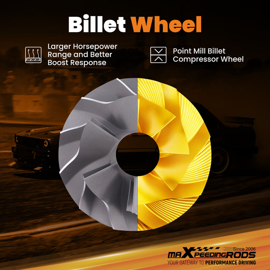 Replacement for G30-770 Dual Ball Bearing Turbo Billet Wheel 770HP VBand Trim 84