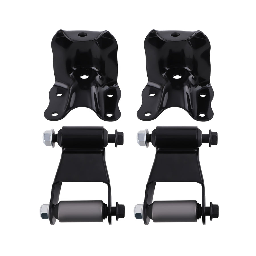 Rear Leaf Spring Shackle Bracket Hanger Set compatible for Ford F150 F250 E0TZ-5776-A