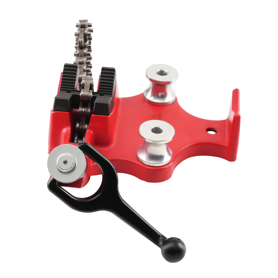 5 Bench Vise 1/8-5 Pipe Chain Clamp Cast Iron Tool