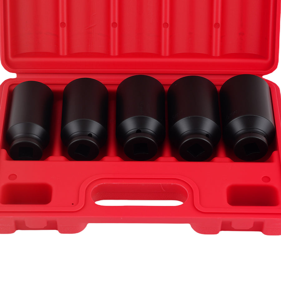 1/2 Deep Impact Socket compatible for Mercedes Citroen VW 30mm-36mm CR-V 5 Piece Set