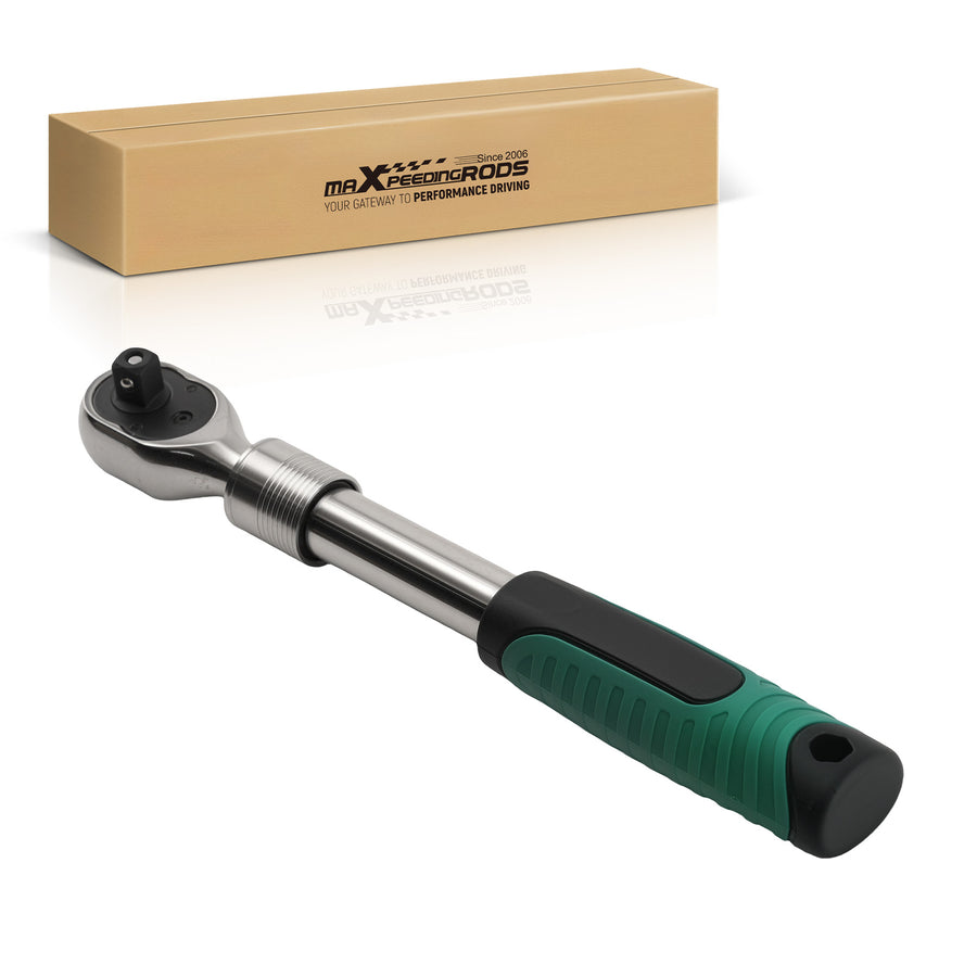 3/8 Drive Extendable Tool Ratchet 72 Tooth Quick Release 252-351mm