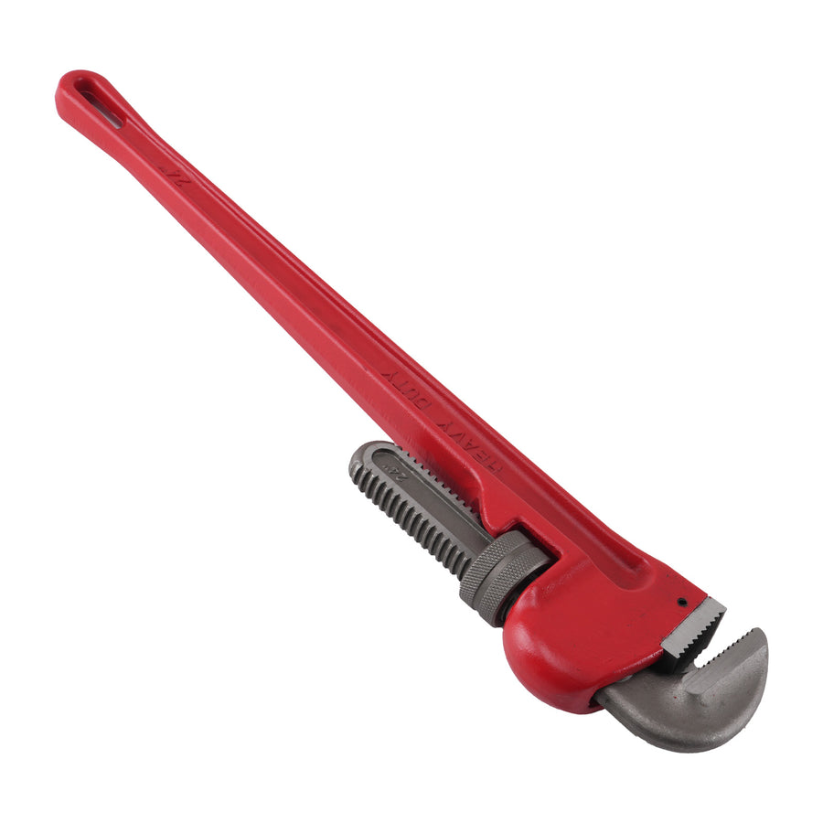 24 inch Adjustable Pipe Wrench Heavy Duty 85mm Jaw Capacity Plumbing Repair