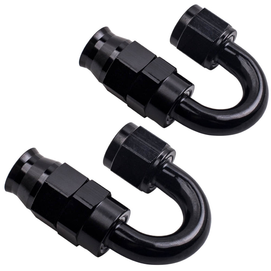20FT AN6 6AN Stainless Steel Teflon/PTFE Fuel Line Black Fitting E85 Ethanol