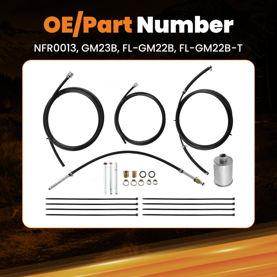 Gas Trucks Complete Nylon Fuel Line Replacement Kit For ChevroletGMC 1988 New