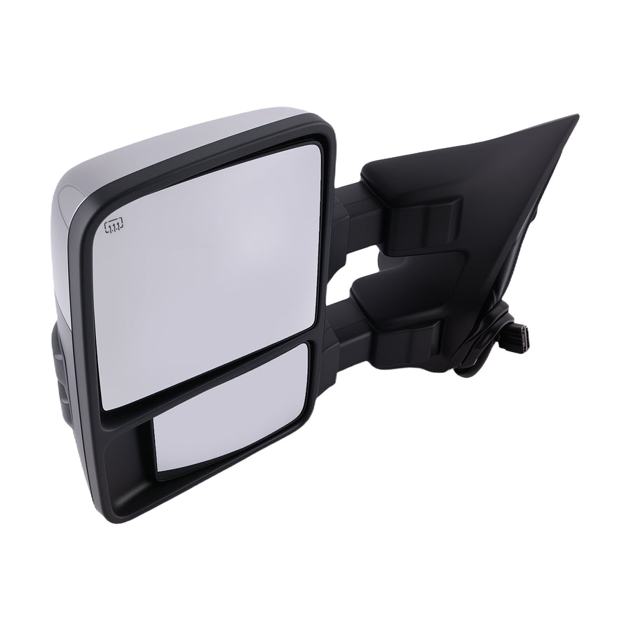 Compatible for Power Chrome Side Mirror compatible for Ford F-550 Super Duty 1999-2007 Telescoping