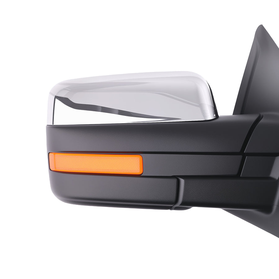 Chrome Heated Side Mirror Right compatible for Ford F150 2004-2014 Power FO1321369