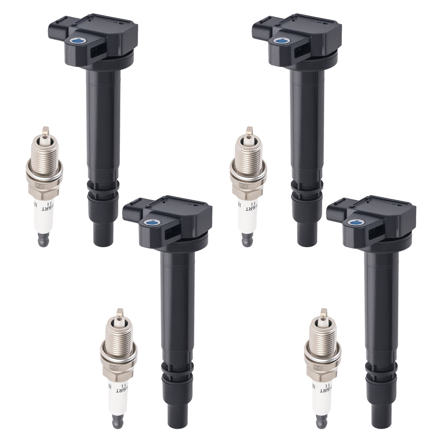 4x Ignition CoilSpark Plug compatible for Toyota 4Runner Tacoma 2.4L 2.7L 00-04 UF323